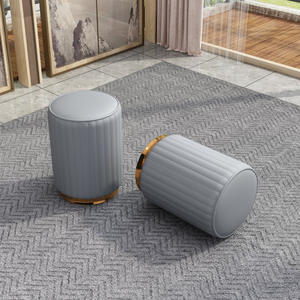 Taburete Otomano Plegable de Cuero para Maquillaje, Cambio de Zapatos y Vestir, para Apartamento, Dormitorio, Escuela, Hospital y Hotel - Product Image 3