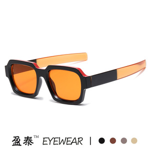 Eyewear <b>Square</b> Frame <b>Sunglasses</b> UV400 PC Unisex Street Style - Product Image 2
