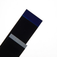 Câble FFC noir personnalisé à pas de 0,5 mm, 40 broches, longueur 600 mm, câble plat flexible pour module d'affichage tactile industriel LCD LVDS