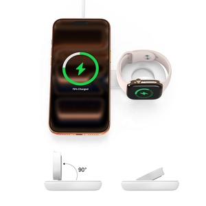 Usine directe 15W 25W Qi2 2 en 1 chargeur sans fil pliable Station de charge sans fil pour téléphone montre écouteur - Product Image 6