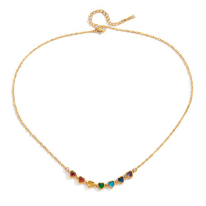 Collana da Donna in Stile Bohémien con Catena in Acciaio Inossidabile Placcato Oro 18K, Ciondolo con Fiore di Cristallo, Perla e Zircone - Regalo di Alta Qualità - Product Image 5