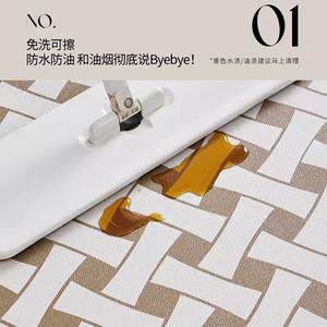 Tapete de Cocina Rectangular Impermeable Antideslizante Lavable de PVC para Área de Cocina - Product Image 5