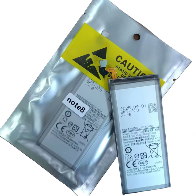 Mobile Phone Battery Note 8 A12/A15/M02/A025 Large Capacity EB-BN950ABE Li-polymer Rechargeable Silver 3.85V in Stock