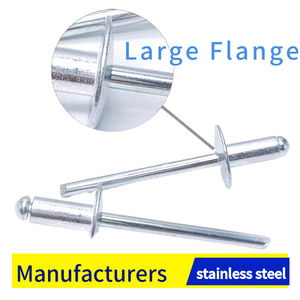 Rivets DOMES zingués à tête large et à bout ouvert du fabricant Rivets aveugles POP à tête large <span class=keywords><strong>Alu</strong></span>/St 3/16 - Product Image 6