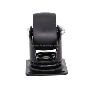 MW 2,5 Zoll Low Profile Black Nylon <span class=keywords><strong>PP</strong></span> Räder 63mm Lenk rollen für schwere Maschinen - Product Image 4