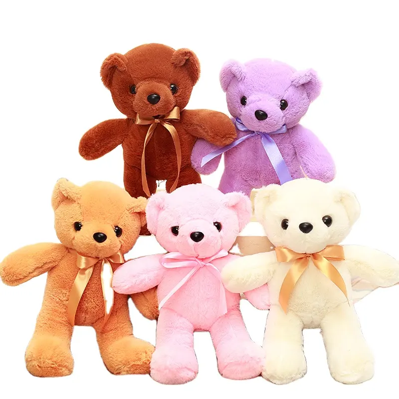 Dropshipping Cổ Điển Brown Plush Mềm Nhồi Bông Teddy Bear Đồ Chơi Khuyến Mãi Quà Tặng