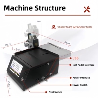 4POLETECH Statische Desktop Inkjet Printer Assemblage Onderdelen Markering Logo Batchnummer Codeermachine Inline Inkjet Printer