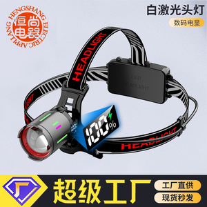 Lampe frontale LED rechargeable 19Baba 2000 mAh avec affichage de puissance pour éclairage extérieur - Product Image 2