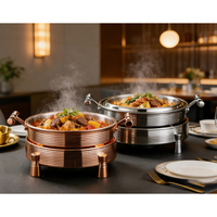 Chauffe-plat élégant à air chaud, réchaud buffet, plat de service pour traiteur, contrôle automatique de la température