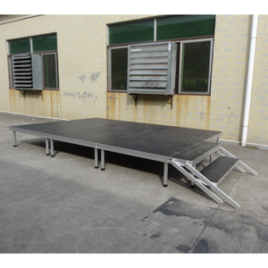 Easy assemble and disassemble heavy duty height adjustable portable <b>stage</b> outdoor event aluminum <b>stage</b> - Product Image 2
