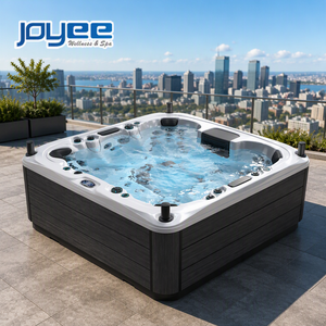 JOYEE 8-Personen Outdoor-Spa Whirlpool mit Balboa-Steuerungssystem, Acryl-Massage-Jacuzzi mit Luftblasendüsen - Product Image 1
