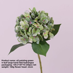 Adornos Realistas para Decoración de Bodas, San Valentín, Hoteles, Hogares y Oficinas, Planta Artificial de Hortensia Moldeada por Inyección - Product Image 6