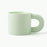 Tasse à café en céramique personnalisable en porcelaine fine, avec logo personnalisé, pour boissons, motif lait mignon
