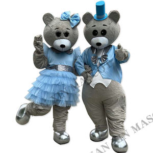 पांडा पशु प्लश शुभंकर वयस्क पोशाक भूरे रंग का रस टेडी भालू शुभंकर टेडी भालू शुभंकर - Product Image 1