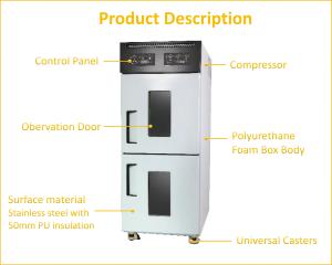 Gabinete de Fermentación de Acero Inoxidable de 32 Bandejas, Retardador de Fermentación de Masa para Hornear Pan y Donas, con Compresor de Alta Calidad - Product Image 3