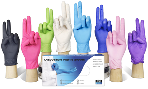 <span class=keywords><strong>Gants</strong></span> en Nitrile Noirs Jetables de Qualité Alimentaire pour Manipulation Alimentaire Propre, Imperméables, Résistants à l'Huile, pour <span class=keywords><strong>Cuisine</strong></span> et Usage Domestique - Product Image 6