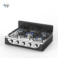 Réchaud à Gaz de Cuisine en Acier Inoxydable pour Maison, Camping-Car, Extérieur, Garage avec Source d'Alimentation Solaire USB