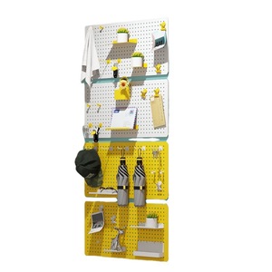 Estante de Almacenamiento de Pared Personalizado con Panel Perforado, Rectangular, Pintado, Sin Perforaciones, Organizador de Oficina para el Hogar, Dormitorio, Cocina, Entrada - Product Image 3