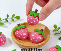 Accessoires décoratifs en résine en forme de fruits pour bricolage, embellissements pour réfrigérateur et tasses à la crème glacée sur le thème alimentaire