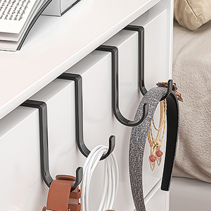 Bán Buôn Kim Loại Đấm Miễn Phí H-Hình Dạng Lưu Trữ Giá Móc Thép Không Gỉ Treo Over-the-Door Móc - Product Image 4