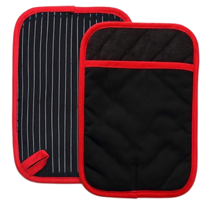Maniques de cuisine traditionnelles et protège-plats résistants à la chaleur pour barbecue, écologiques, durables, lavables en machine, pour micro-ondes et grillades, cadeaux d'entreprise - Product Image 1