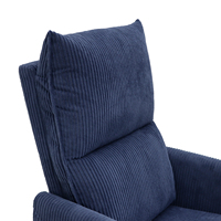 JKY Chaise inclinable manuelle moderne pour personnes âgées Convertible et pliable Micro tissu Meubles de maison et ensemble paresseux