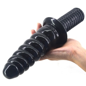 Dildo anal grande de 11 pulgadas de largo y 2.16 pulgadas de diámetro con mango, juguete sexual estimulante, popper anal, tapones anales suaves para hombres - Product Image 4