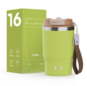 Tazas de <span class=keywords><strong>café</strong></span> termo de acero inoxidable, vaso de vacío de doble pared a prueba de derrames, taza reutilizable para <span class=keywords><strong>café</strong></span> caliente/helado - Product Image 1