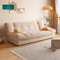 Moderno Sofá Cama Convertible de Tela para Dormitorio, Hotel o Apartamento, Mueble Elegante y Plegable para Sala de Estar