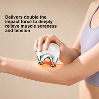 Pistolet de massage portable mini pour tissus profonds, masseur fascia avec double tête, moteur sans balais, pistolet de relaxation musculaire pour la récupération sportive