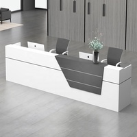 Comptoir de caissier de haute qualité au design Offre Spéciale moderne Salon de beauté Comptoir de bar Réception de couleur personnalisée