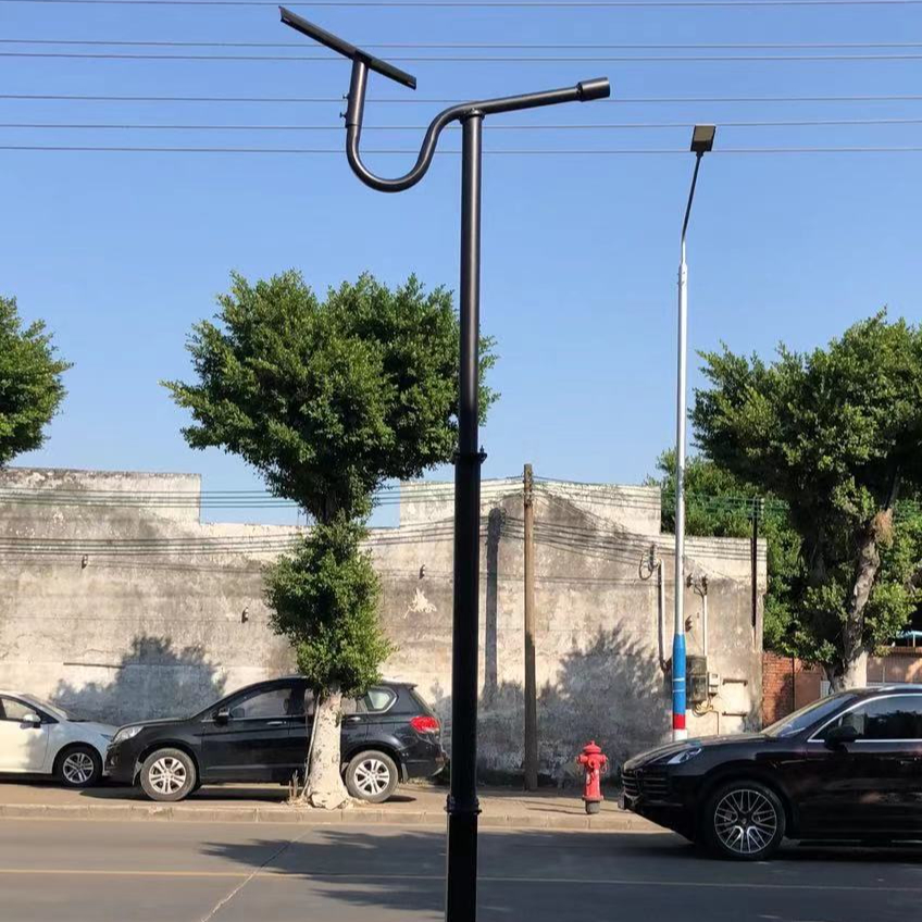 Профессиональный индивидуальный 3-4 м наружный садовый уличный дорожный фонарь на солнечной батарее, уличный фонарь со съемным столбом из стали