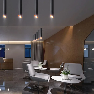 Lámparas Colgantes Modernas LED Atenuables de Ahorro de Energía, Diseño Nórdico, AC220V 7W 12W, Lámparas de <span class=keywords><strong>Tubo</strong></span> Largo Blancas/Negras para <span class=keywords><strong>Cocina</strong></span>, Comedor - Product Image 4