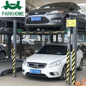 Sistema de Estacionamiento Dúplex Simple PARKHOME Hidráulico de 2000 kg, Elevador Mecánico de Estacionamiento de 2 Postes, <span class=keywords><strong>Tarjeta</strong></span> IC + Botón - Product Image 1