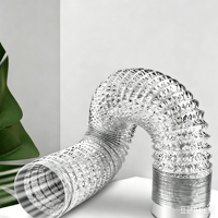 Tuyau d'évacuation télescopique flexible en aluminium pour ventilateur de salle de bain, sèche-linge et système CVC