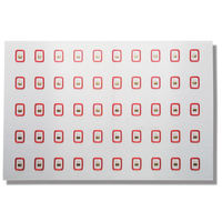 Lembaran Inlay Prelam Kompatibel 4K S70 Berkinerja Tinggi 13.56MHz RFID Bahan Prelam Profesional untuk Kartu Pintar Tata Letak 3*8 2*5