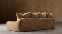 Ensemble de canapés trois places Sageliving, design moderne et luxueux, Chesterfield, tissu, bois, modulaire, canapé de salon