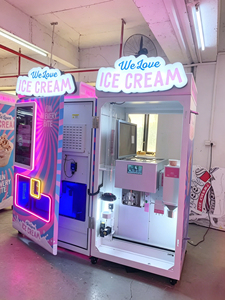 Machine à glaces molles entièrement automatique en acier inoxydable, best-seller, écran tactile 32 pouces, options de paiement multiples, 24h/24 et 7j/7 - Product Image 2