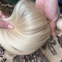 Vente en gros de cheveux vierges blonds lumineux, paquets droits bruts, soyeux et doré clair, prix direct d'usine, remises en gros