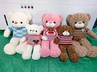 En gros, Coques de peluche d'ours en peluche multi-styles, non rembourrées, pour bricolage, vente en gros, personnalisation OEM