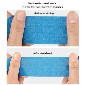 Échantillon gratuit 14*30cm ruban de kinésiologie prédécoupé ruban musculaire en coton élastique avec motif personnalisé pour le sport - Product Image 5