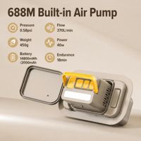 Pompe à air électrique portable mini intégrée rechargeable pour matelas pneumatique et lit
