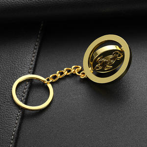 Llavero conmemorativo con medalla giratoria con logotipo 3D 2D de Metal chapado en oro y plata personalizado - Product Image 5