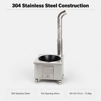 Poêle à bois pliable compact en acier inoxydable, portable, pour le camping, la randonnée, le pique-nique, la cuisine en plein air, les voyages