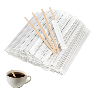 Senfenghe Palitos de Madera de Abedul Ecológicos Desechables de 140 mm x 5 mm x 1,3 mm - Palitos Minimalistas para Café, Leche y Batidos - Product Image 1