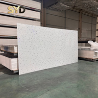 Panneau mural décoratif en PVC marbré avec revêtement UV pour projets de bâtiments commerciaux