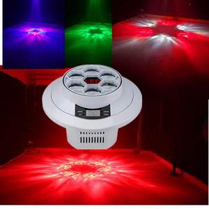 Design moderne Lumière LED mobile à 6 têtes Yeux d'abeille Motif d'eau magique Animation Vague Cristal Scène pour Restaurant Bar Island Club - Product Image 3