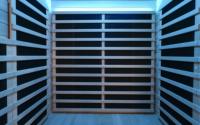 Sauna de Infrarrojos Lejanos de Espectro Completo para 3 Personas, de Madera Maciza de Hemlock, Moderna, Apta para Villas y Apartamentos, con Bajo EMF, para Uso en Interiores, con Estufa de Vapor Seco