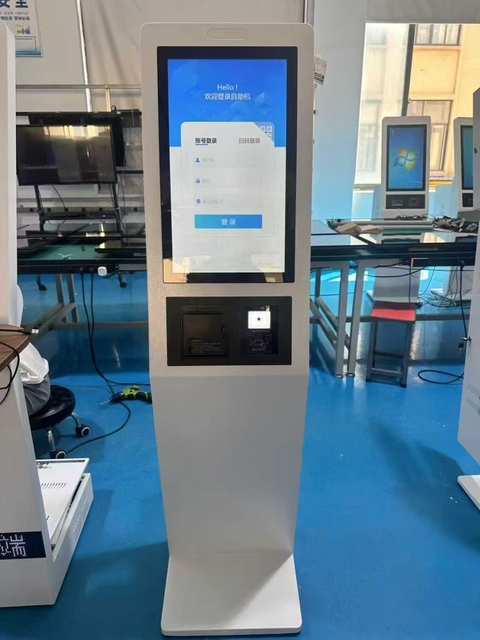 HONGKAI HK Model Bank/Hospital/Government Floor-Mounted Queue Management System Kiosk Number Calling Ticket Dispenser 110-240V