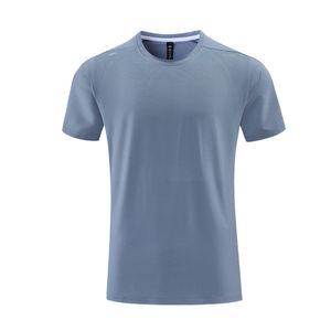 Venta caliente Medias de gimnasio de compresión de verano para hombres Camisetas de cuello redondo de secado rápido que debe <span class=keywords><strong>comprar</strong></span> para estudiantes universitarios y culturistas - Product Image 1